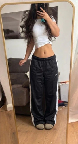 Nike trackpants schwarz weiß - nike,